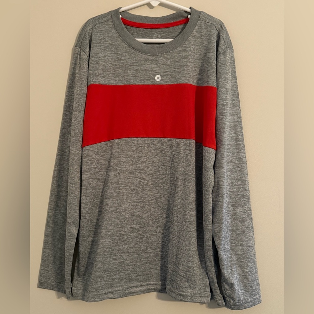 RBX Boy’s Gray Shirt with Red Accents